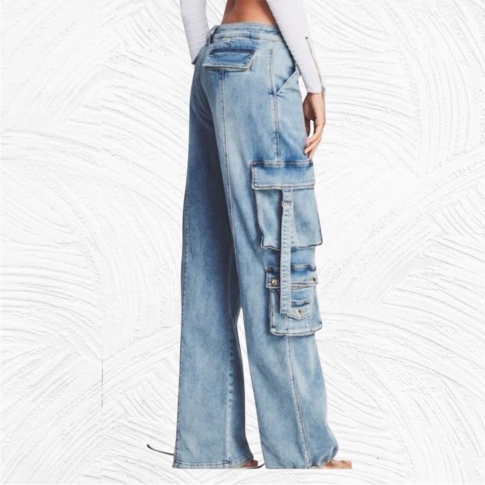 RETROFETE Alejandra Cargo Jeans Denim - Picture 2 of 11